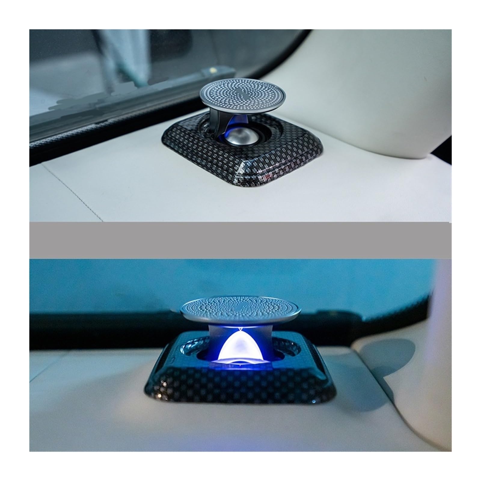 ABS Instrument Bench Lifting Rotary Treble Compatible with Mercedes Benz G Class W464 2019-2022 Carbon Fiber Grain Trim Plate