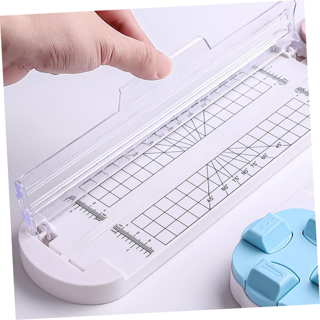 Operitacx 2pezzi Cutter Per Carta Con Base Antiscivolo e Protezione Per Taglio Preciso Per Scrapbooking e Progetti Creativi