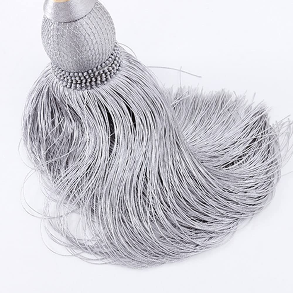 Embrasses de Rideaux Simples à Pampilles, Boules suspendues, Corde de Fixation, Accessoires pour Sangles de Rideaux, piquets de Suspension, T3, 4 pièces,T5-4 pcs