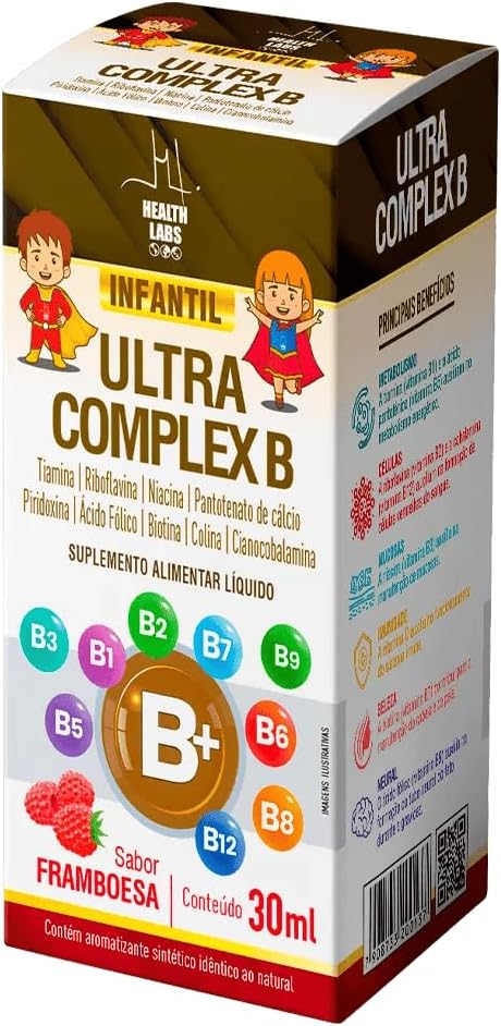Ultra Complex B Infantil 30ml Franboesa - Health Labs | Amazon.com.br
