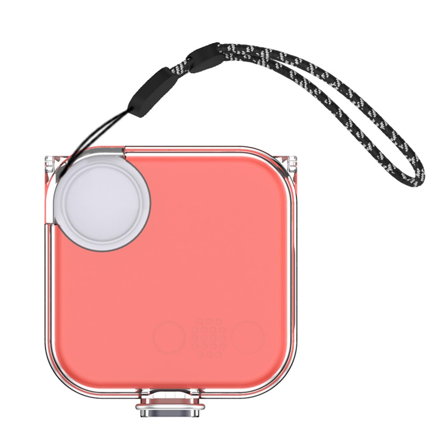 [Upgrade Lock] Case for CMF Buds, VAEKNVG Shock-Absorbing Protective Armor Cover for CMF Buds Accessories, TPU Hard Shell with Carabiner & Lanyard (