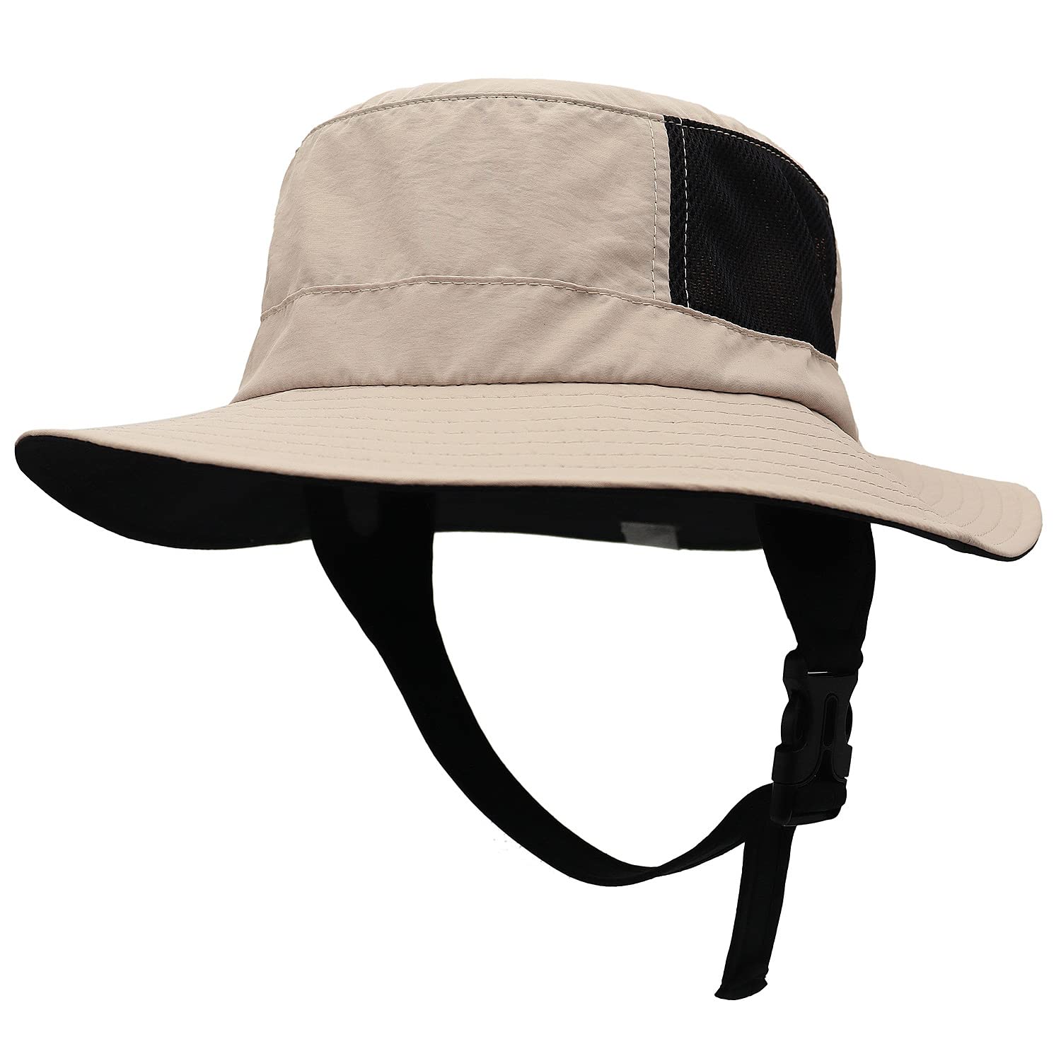 WANYIG Cappello da Sole Anti UV Uomo Donna Estivo One-in-all Stoccaggio Impermeabile Cappello da Pescatore per Pesca Asciugatura Rapida Grande 56-60CM con 6.5cm Tesa