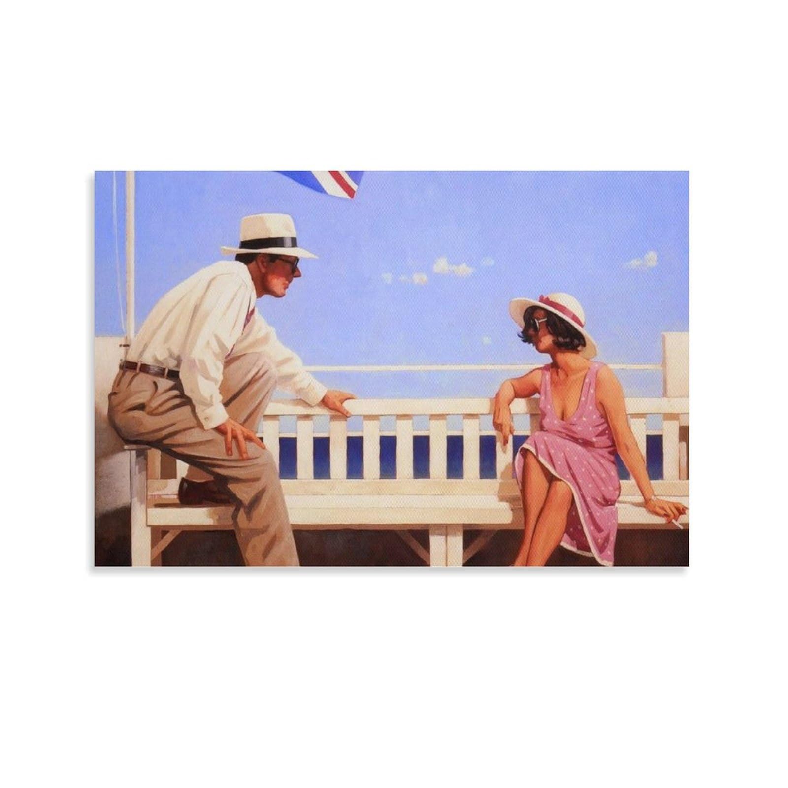 Mr Cool by jack_vettriano Wall Art Prints Poster Posters Art Print Wall Photo Paint Poster Hanging Picture Family Decor 16x24inch(40x60cm) โ image 1