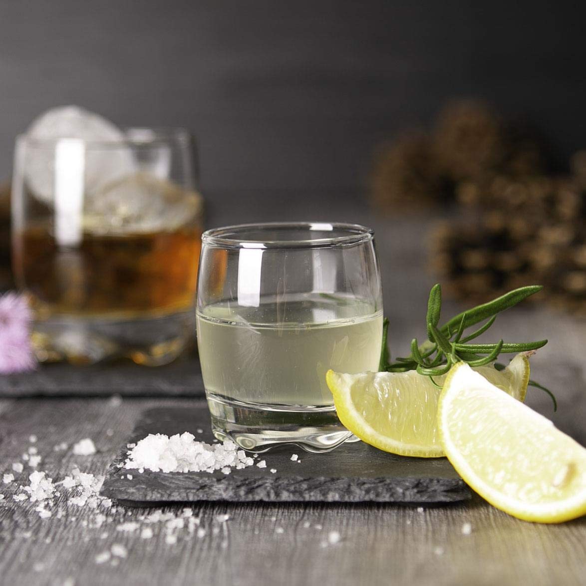 LAV Adora Art & Craft Shot Glasses Set of 6 | Elegant Glasses for Shots and Spirits | Ideal for Home Bars, Parties, and Special Occasions | Durable Glass | Dishwasher Safe | 2.75 oz (80 cc)