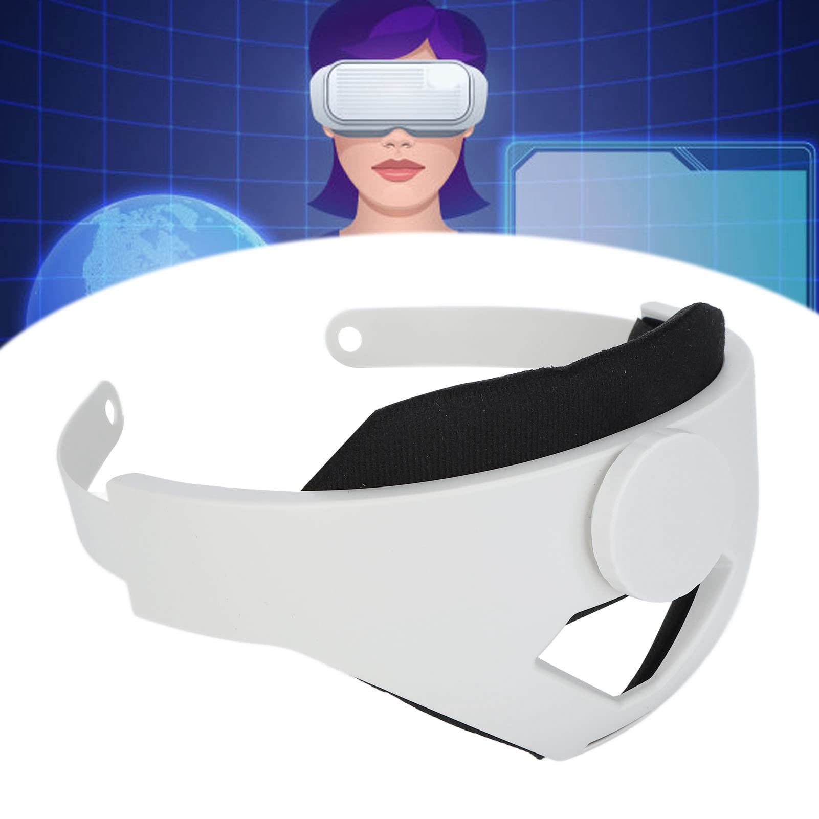 Denash Todo en un Conjunto de Reemplazo del Cinturón de Cabeza VR Convenientemente Ajustable para 2 Máscara de Máscara para Accesorios de Gafas de Realidad Virtual para 2