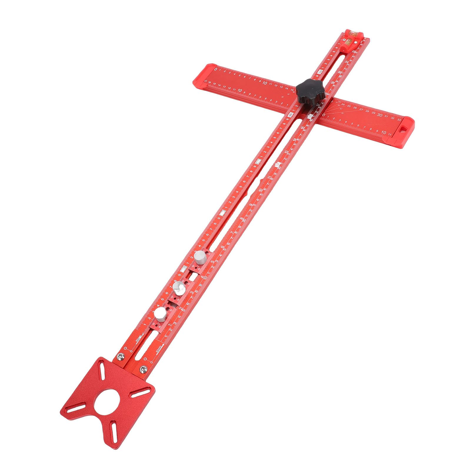 Linijka kwadratowa T Wiercenie Pozycjonowanie Linijka trasowania Przyrząd do okuć szafek ze stopu aluminium 73 cm do obróbki drewna