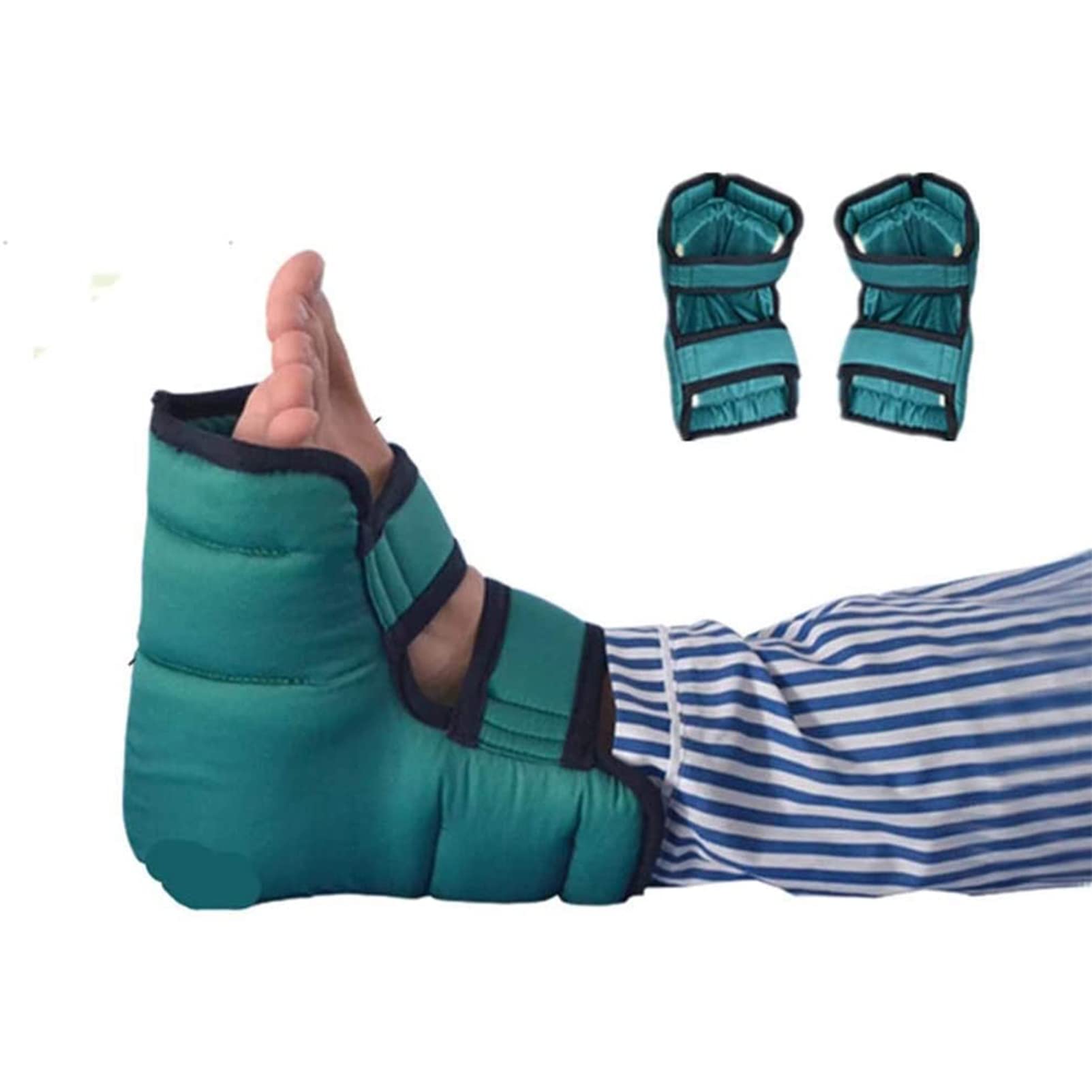 Soporte para caída del pie, Almohadilla antiescaras para el talón, Almohada para el pie, Esponja extraíble para descompresión, Protector de cojín para el talón,
