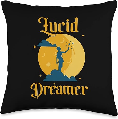 Lucid Dreamer, Nightmare Dreamer Lucid Dreaming Throw Pillow, 16x16, Multicolor