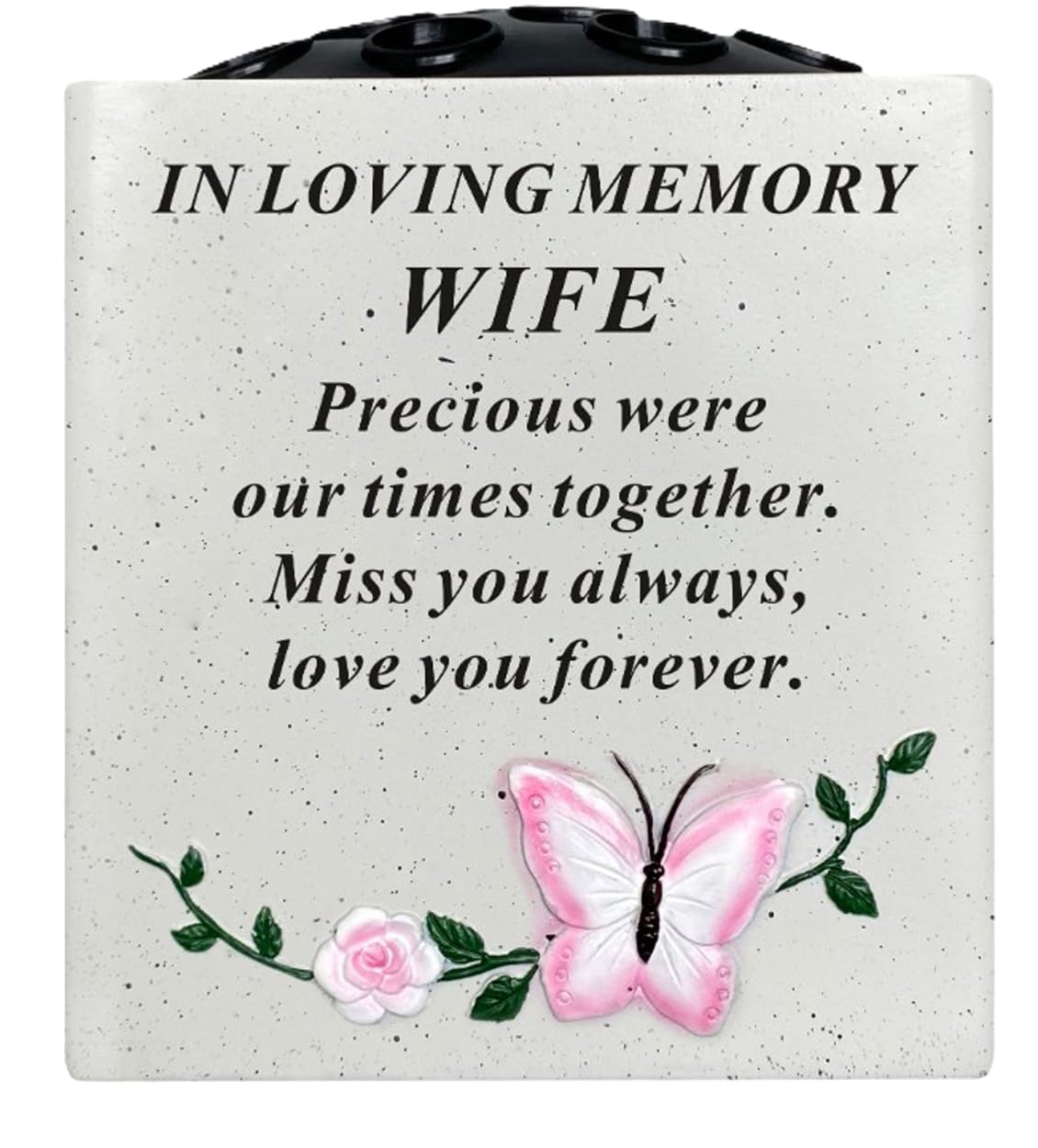 David Fischhoff Wife Memorial Flower Vase Rose Bowl Holder Pot Crem Graveside Garden Ornament Tr