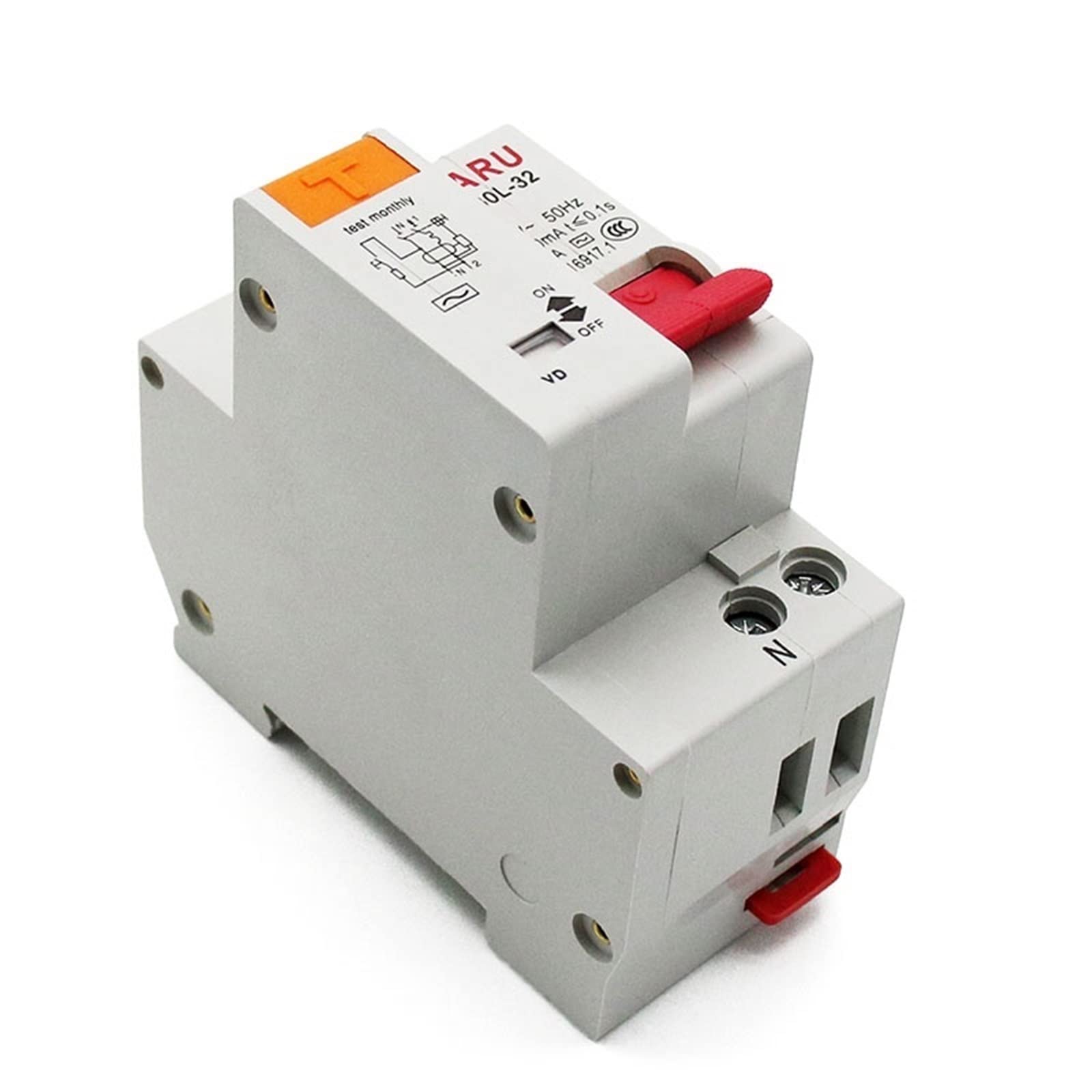 NVSFZGIYG 10pcs 16A DZ30L EPNL DPNL 230V 1P+N Residual Current Circuit Breaker with Over and Short Leakage Protection RCBO RCCB MCB DIY