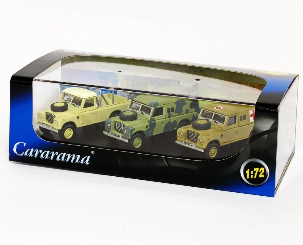 Oxford Diecast Cararama 1:72 713PND011 Military Land Rover 3 piece Set
