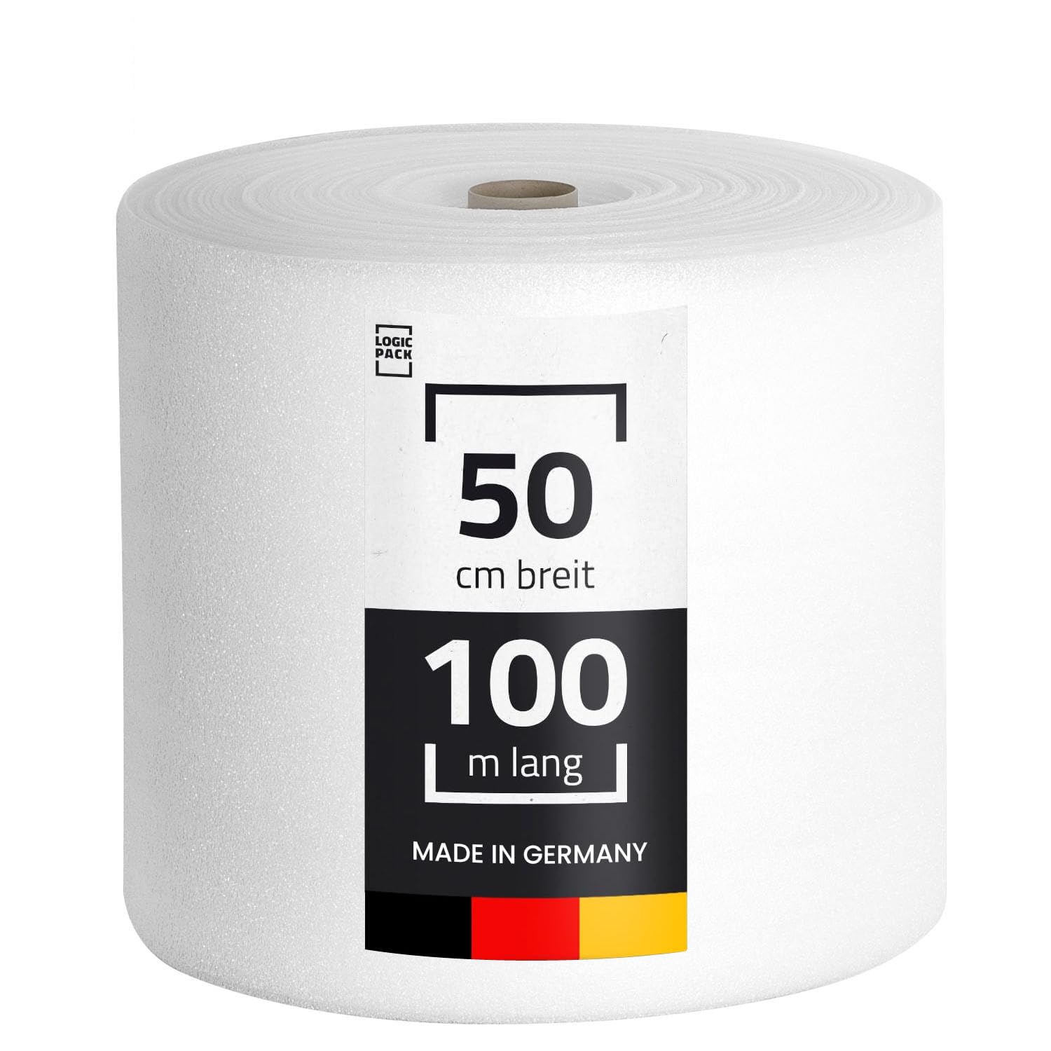 Film de mousse PE pour emballage de 2 mm par rouleau - 50 m² Isolation acoustique Sous-couche isolante pour sols stratifiés et parquets Revêtement de sol