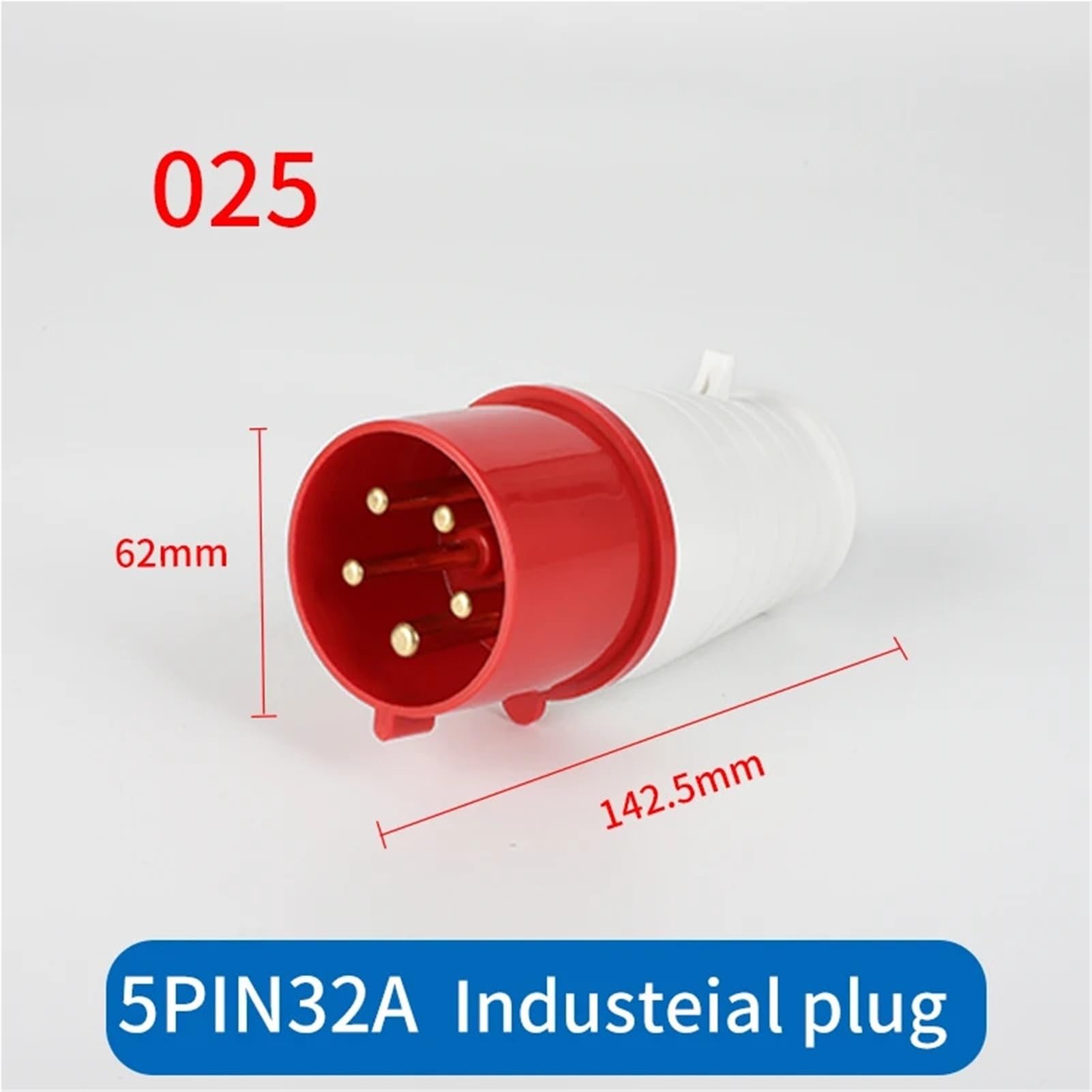 1 szt. Wtyczka przemysłowa 3P / 4P / 5Pin Złącze elektryczne - 32A IP44 Wodoodporne gniazdo ścienne do zastosowań 220 V/380 V (5p 32 wtyczki)