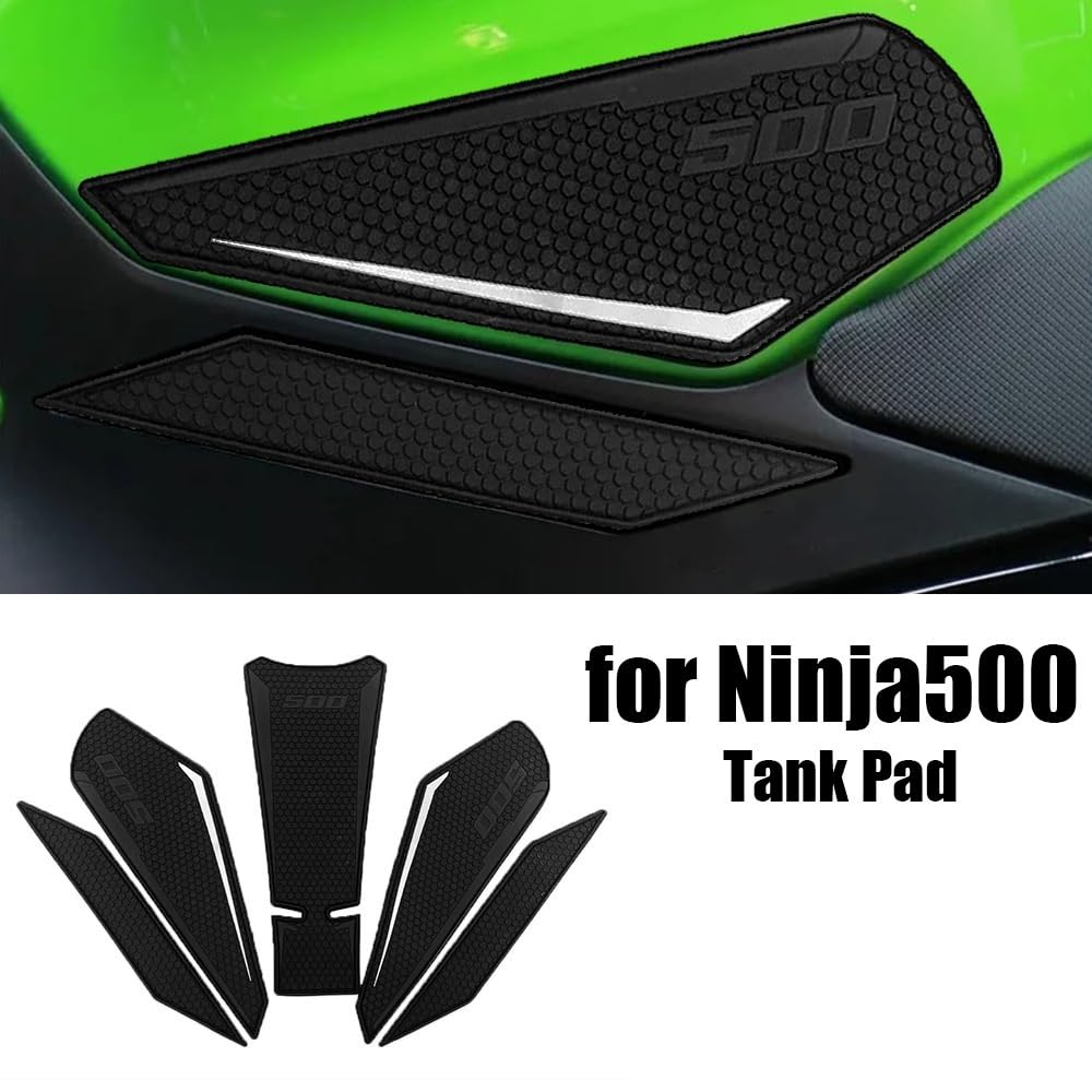 Osłona zbiornika motocykl Do Z500 Ninja500 podkładka trakcyjna na kolana | Chwyty na bak motocykla Tank Pad Tank Pad Chwyt kolanowy