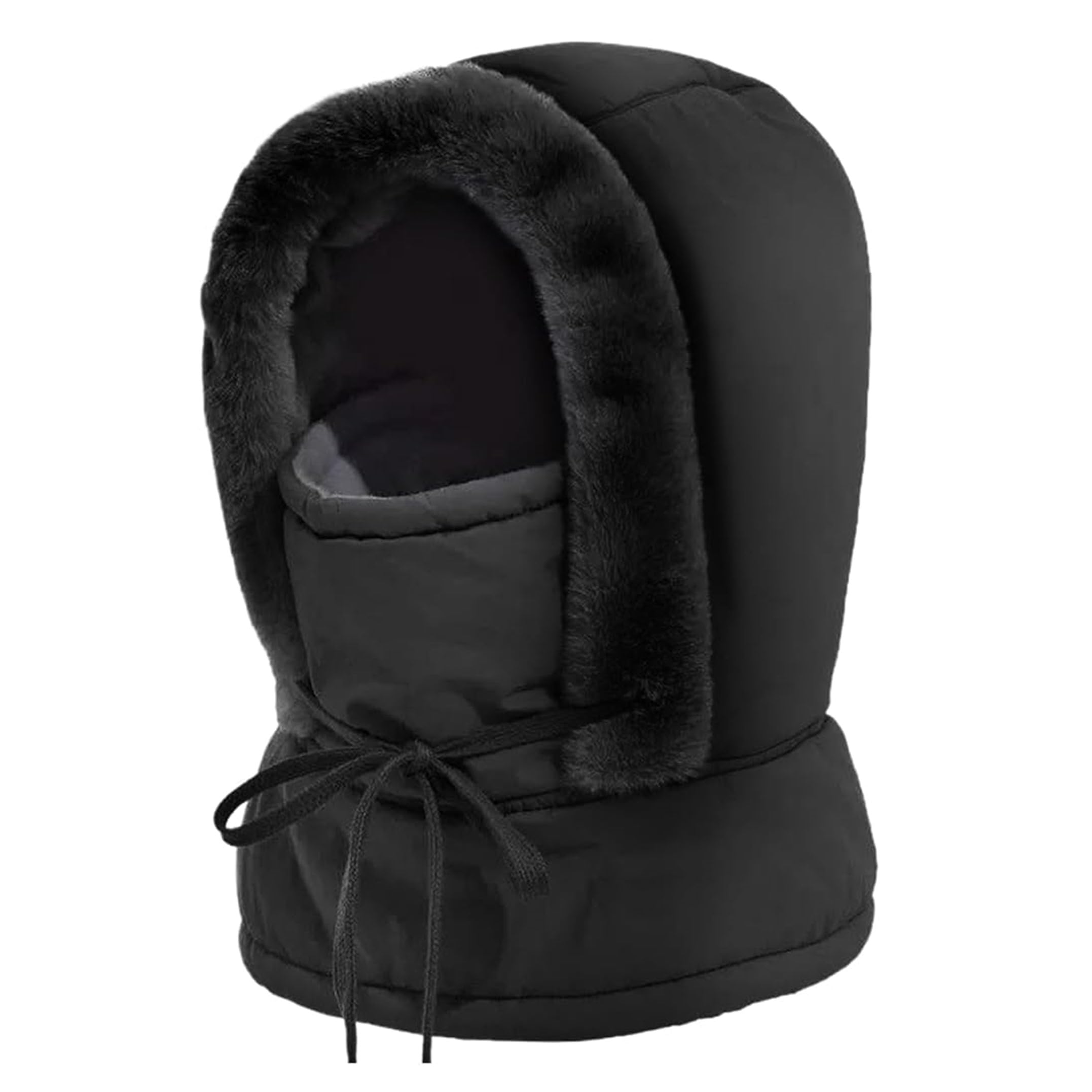 Cagoule Polaire Hiver, Chapeau Balaclava Hiver Anti-Vent, Bonnet Echarpe Cache Cou Thermique Homme Femme Réglable par Cordon, Multifonction Bonnet pour Ski, Cyclisme Activités Outdoor