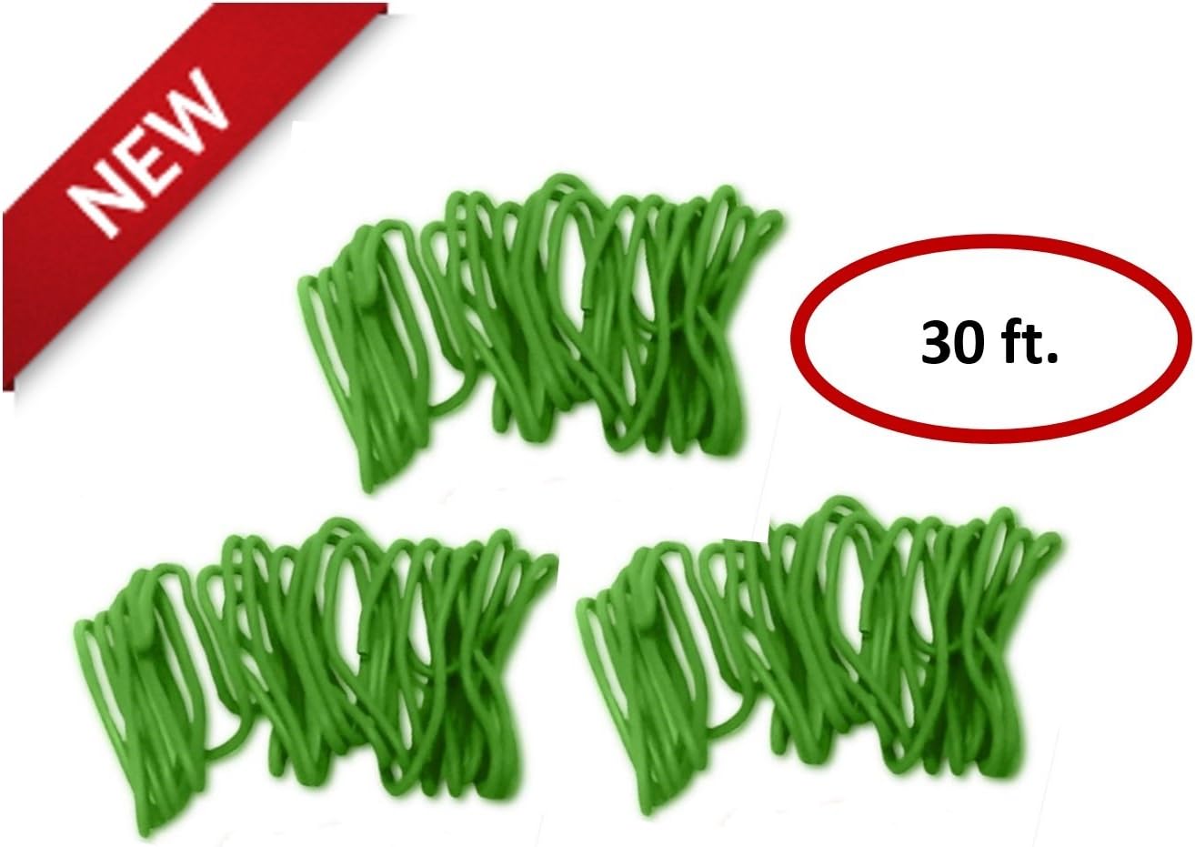 Soft Garden Ties For Vine, Flower & Vegetable Plants - 30 Ft. - Multi-Purpose Cushioned Wire - Tomato Vines, Pickle Vines, Clematis, Honeysuckle and Other Staked Plants or Sapling