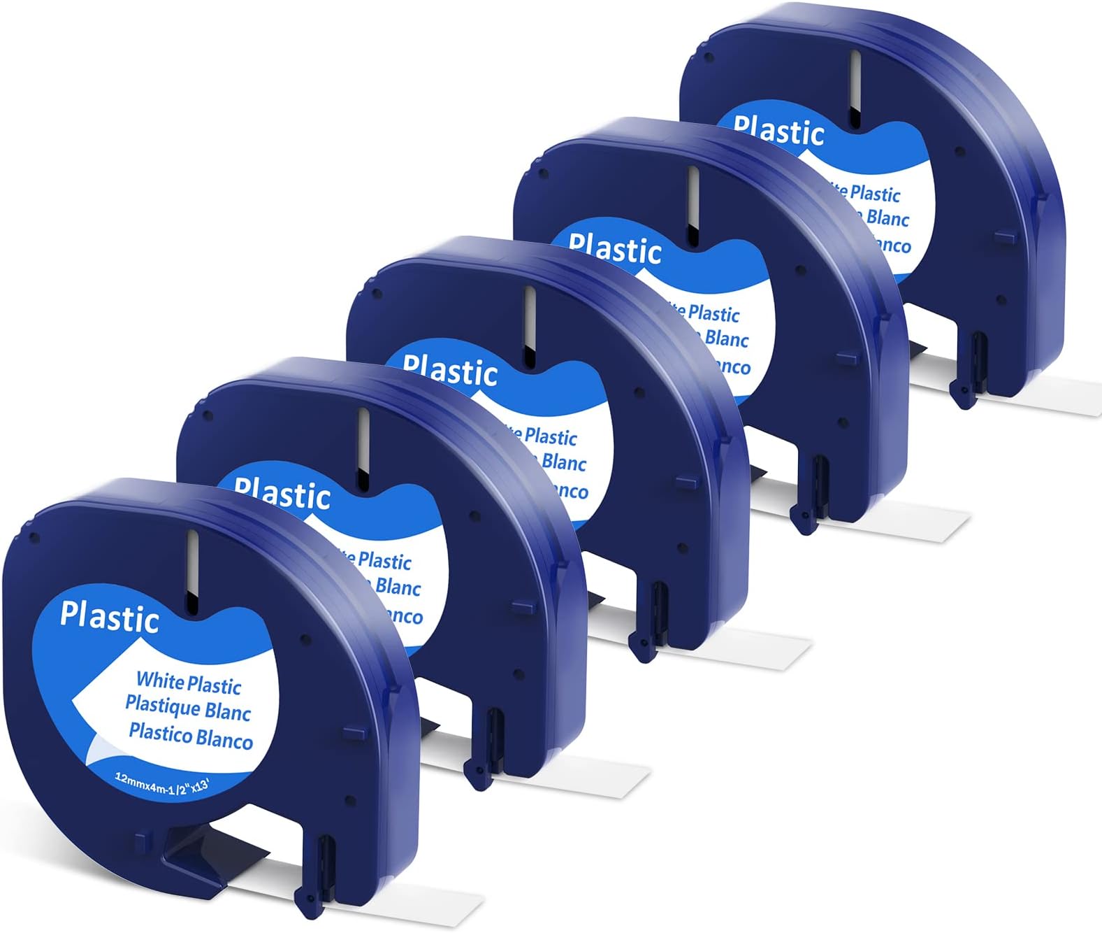 Replace Dymo LetraTag Refills White Plastic, Compatible Dymo Label