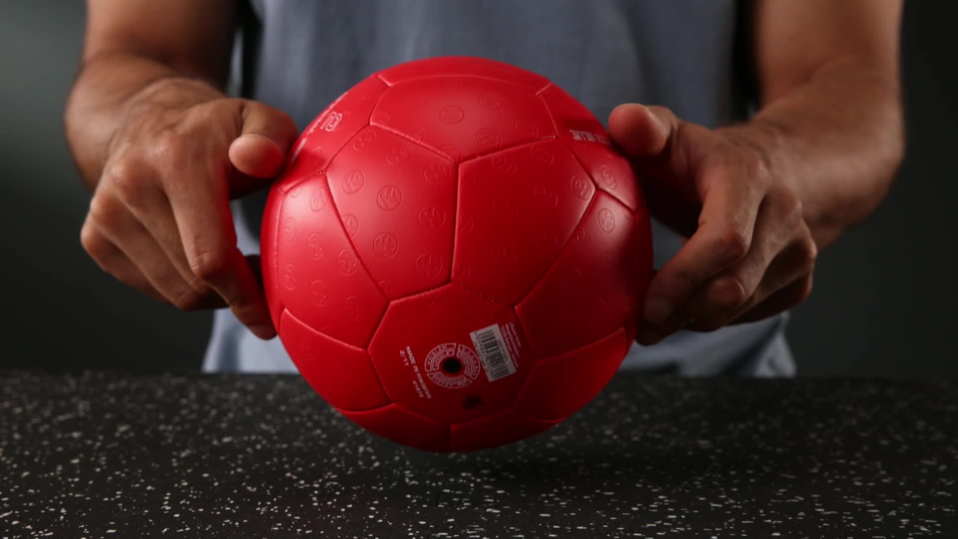 Ballon De Handball Kempa Spectrum Synergy Pro | Taille 3, Couleurs Gris/bleu/rouge, Neuf