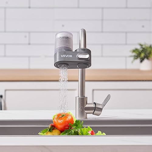 Miniatura 8 de VEVOR Filtro de agua para grifo de fregadero, filtración de agua de montaje en grifo, filtro de 5 etapas que reduce el 97% de plomo, 95% de cloro,