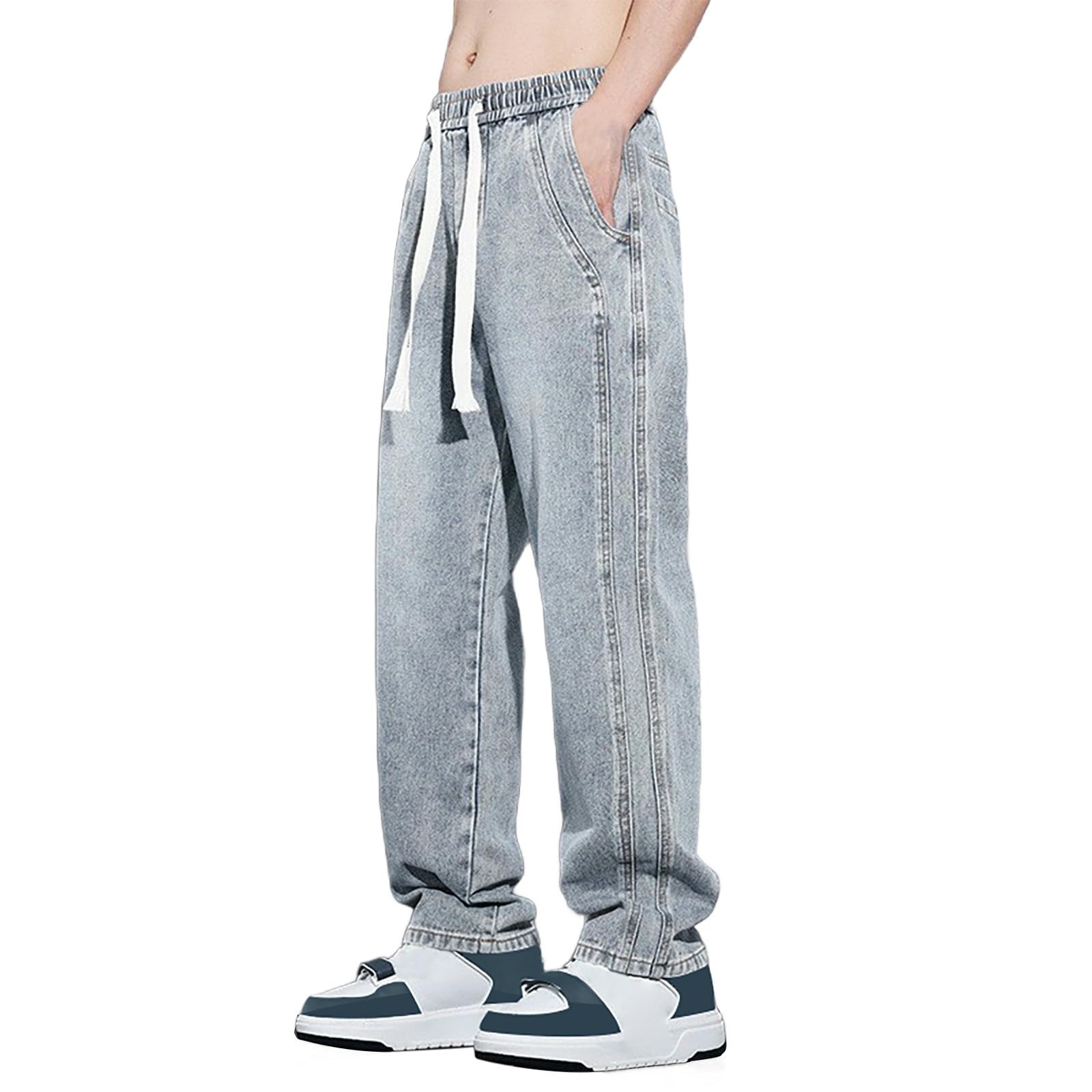 DENGJIAMY Lot De 3 Pantalons De Survêtement Unis Pour Homme - Pantalon