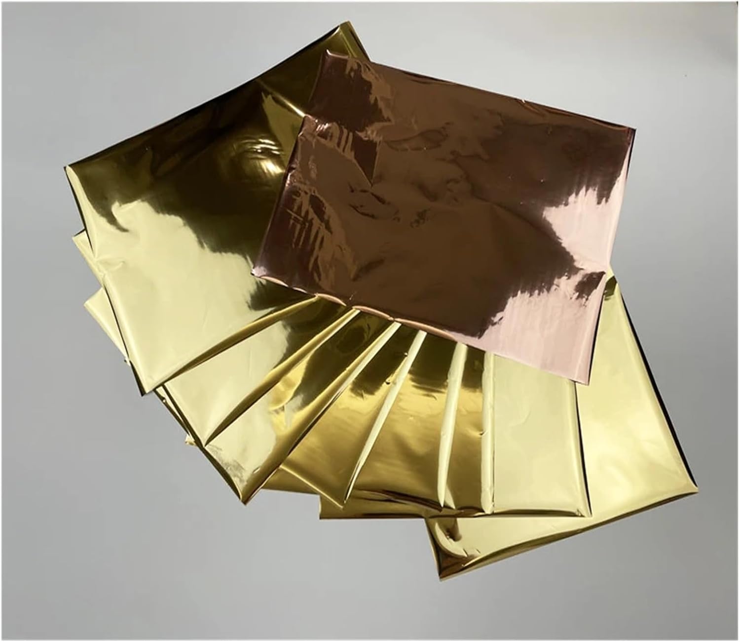 Hot Stamping Foil 50PCS A4 Size Hot Foil Stamp Gold Paper Laminated Toner Reactive for Paper Cards(Red)