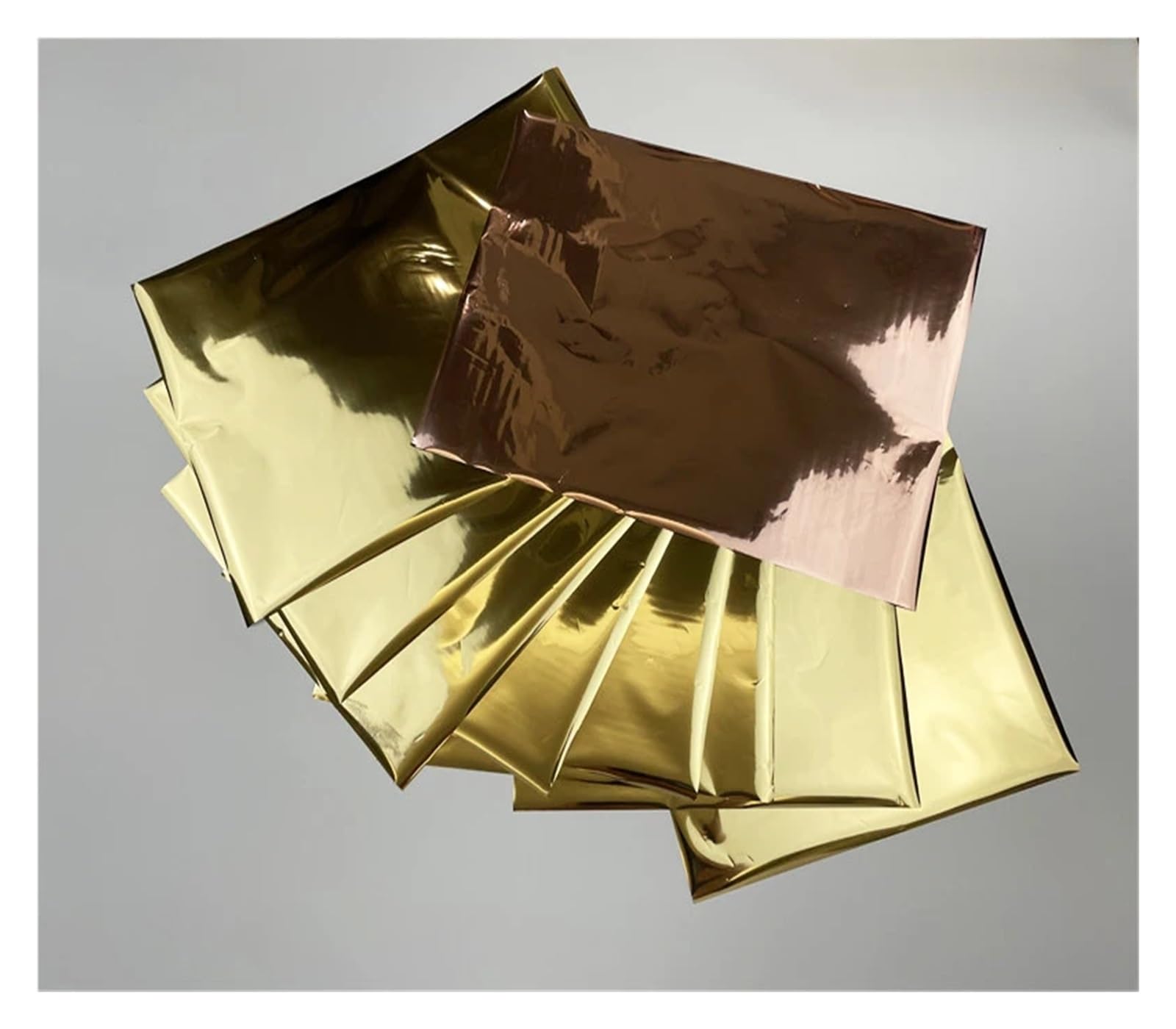 Rouleaux De Feuilles D'Or Tampon à feuille chaude format A4, papier doré, Toner laminé réactif for cartes en papier, 50 pièces Rouleaux De Feuilles D'Or Faits à La Main (Size : Silver Holographic)