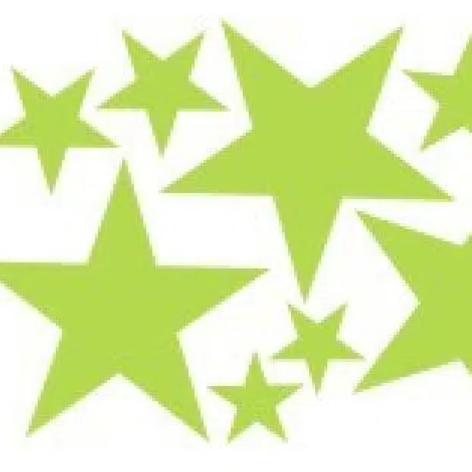HFANGANGE 893pcs Luminous Sticker Moon Star Dot Room Bedroom Wall Sticker, Green