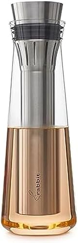 Rabbit Jarra enfriadora de vino de vidrio enfría y airea vino 25.4 fl oz de capacidad