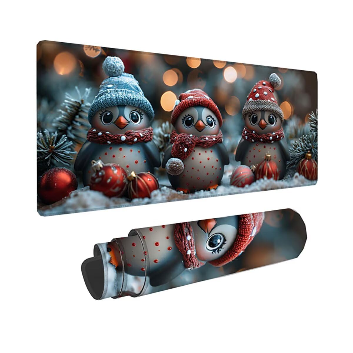 Tappetino per Mouse Gaming XXL 1200x600x3mm – Ufficio Mousepad Grande Migliora la Velocità e la Precisione Tenuta Stabile Sottomano per Ufficio e Casa Accessori Scrivania Animale Pinguino LMDT15210