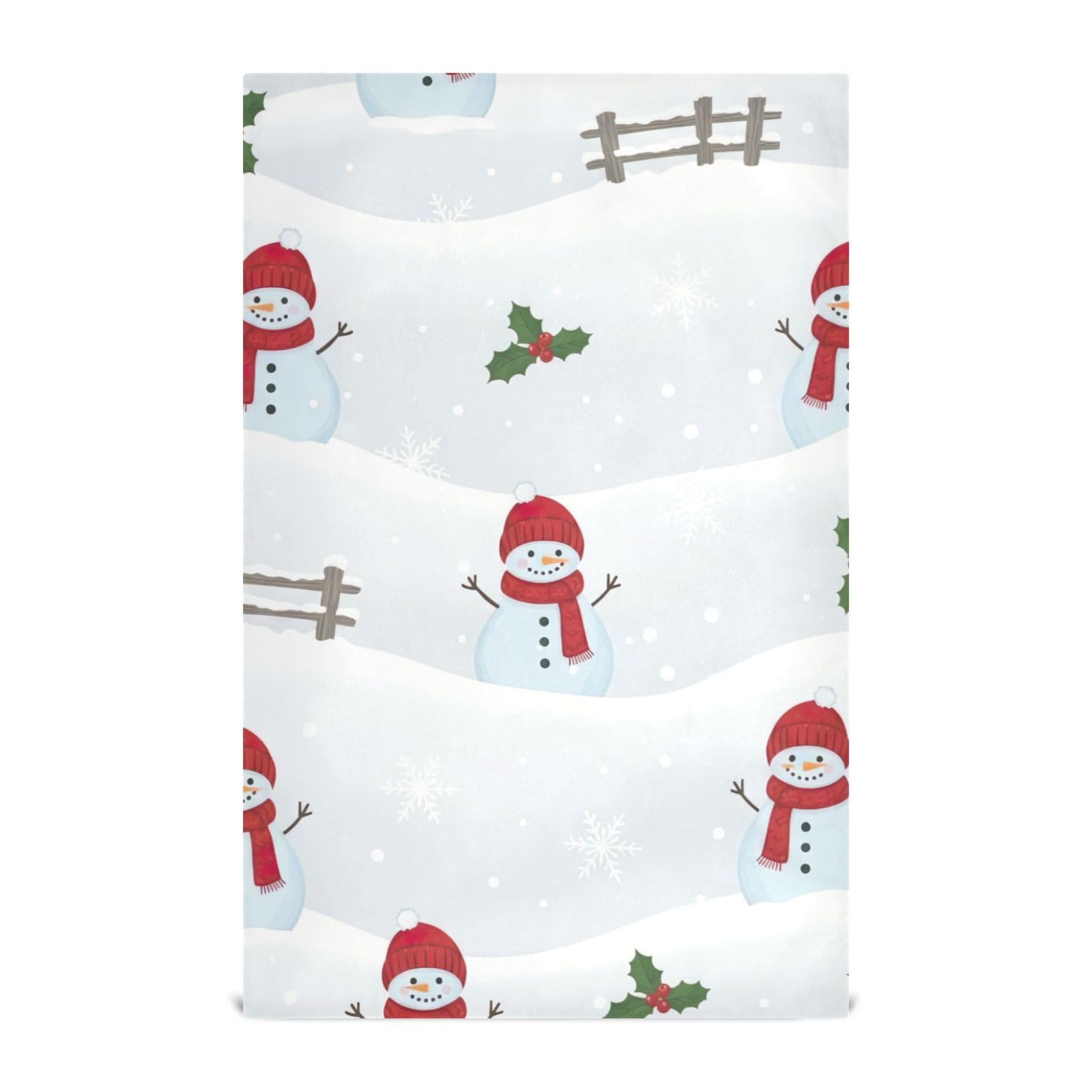 Torchons bonhomme de neige GAIREG lot de 6 linges décoratifs idée cadeau