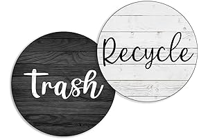 Farmhouse Rustic Design Recycle and Trash Magnets