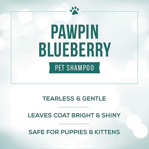 Miniatura 3 de Nature's Specialties Pawpin' Blueberry Ultra Concentrado Dog Face and Body Wash para mascotas, hace hasta 16 galones, elección natural para