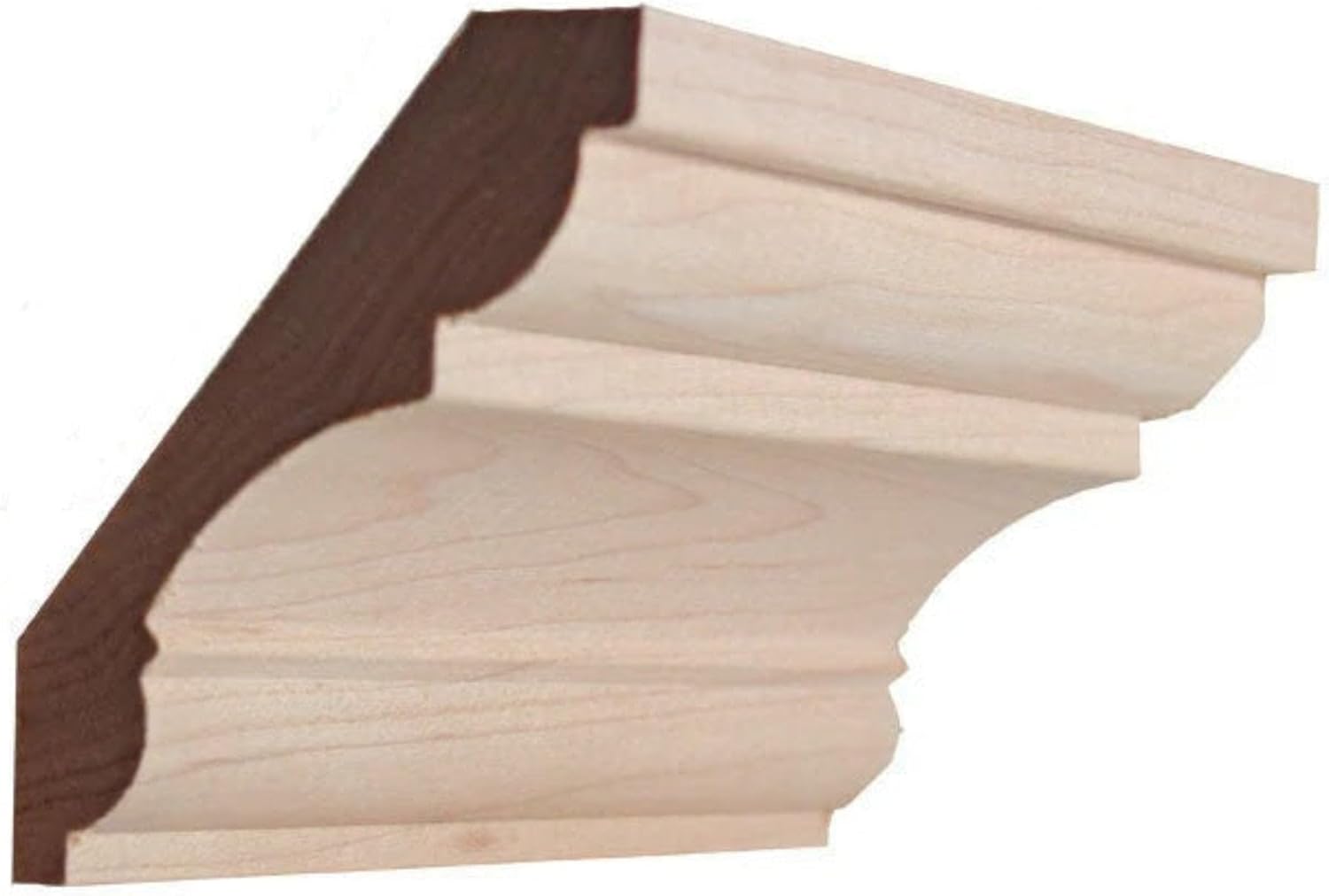 EWCR20 Crown 3/4" x 3-5/8" Unfinished 2-3/4" High x 2-1/4" Deep, Poplar, 94"