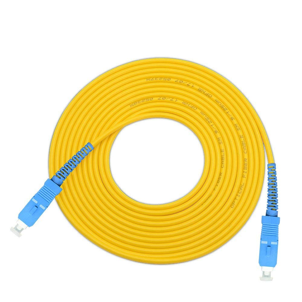 EB-LINK SC to SC Fiber Optic Cable Jumper Patch Cord Simplex Single-Mode 9/125 SC-SC,1 Meter (3.28 Feets)