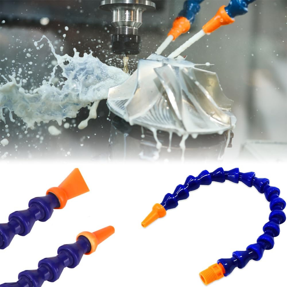 4 tubi per refrigerante 1/2 tubo flessibile universale per refrigerante in plastica ugello rotondo acqua olio tubo refrigerante per sistema di raffreddamento ad acqua idraulico o CNC macchina