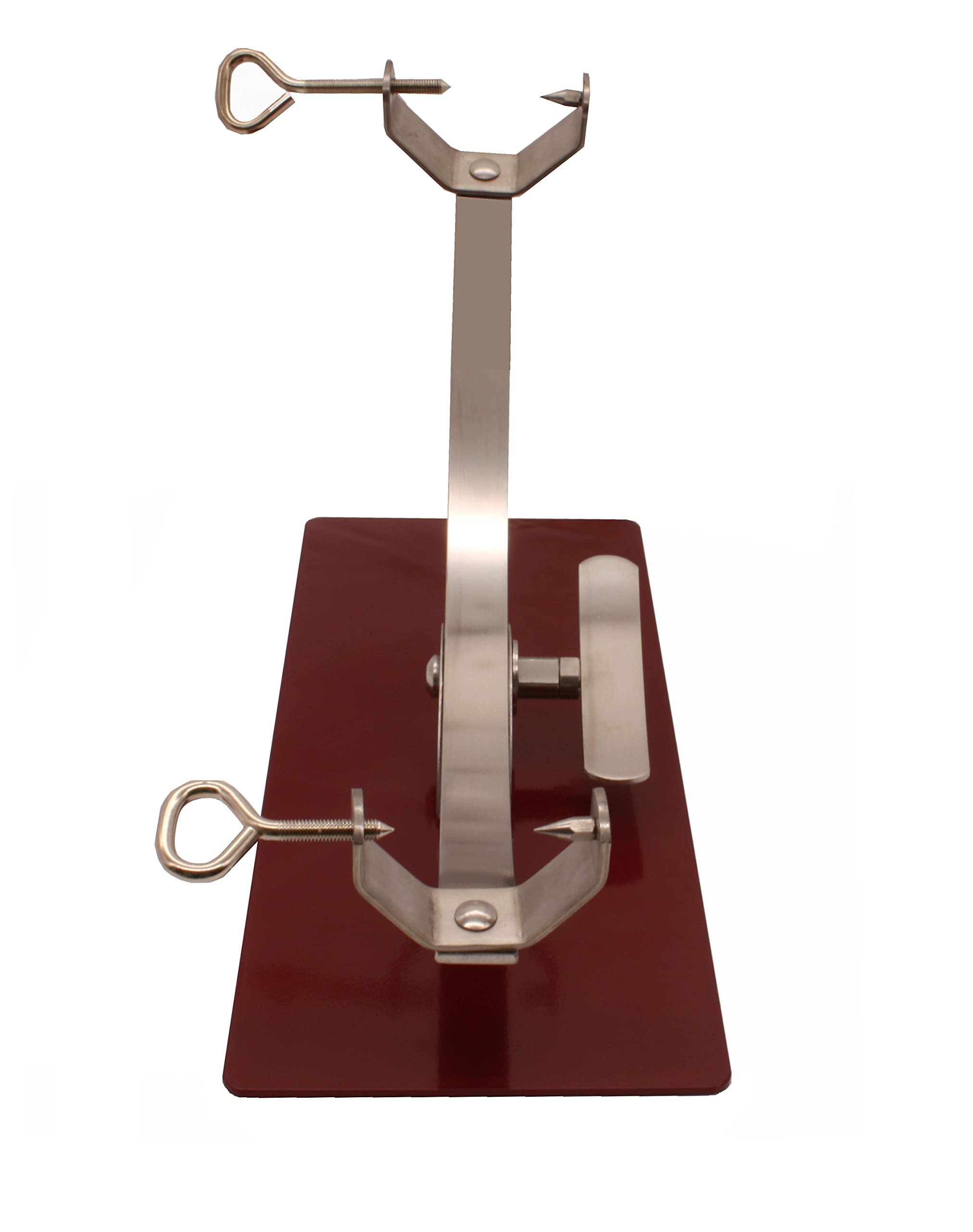 Soporte jamonero New Generation basculante con herraje Inoxidable y base de acero color cerezo