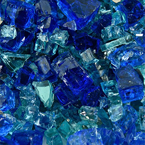 Southern Ocean - Fire Glass Blend For Indoor And Outdoor Fire Pits Or Fireplaces | 10 Pounds | 1/2 Inch #TOP1