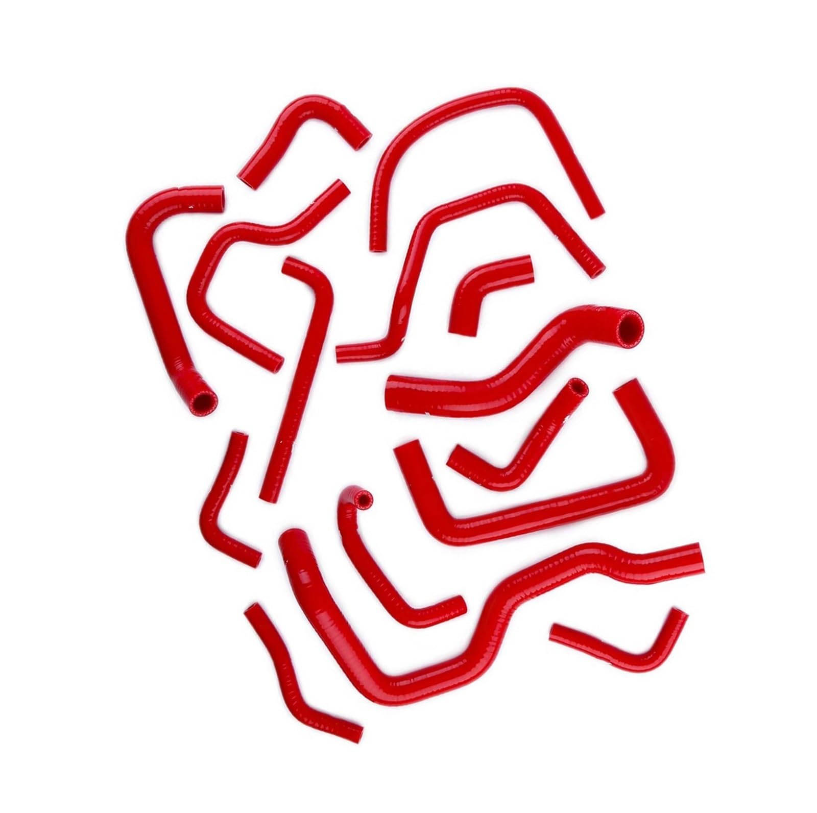 Radiator Bypass Hose Compatible with Toyota for MR2 MK2 Non-Turbo for Rev1-2 1989 1990 1991 1992 1993 Silicone Coolant Breather Ancillary Radiator Hose Kit(Red)