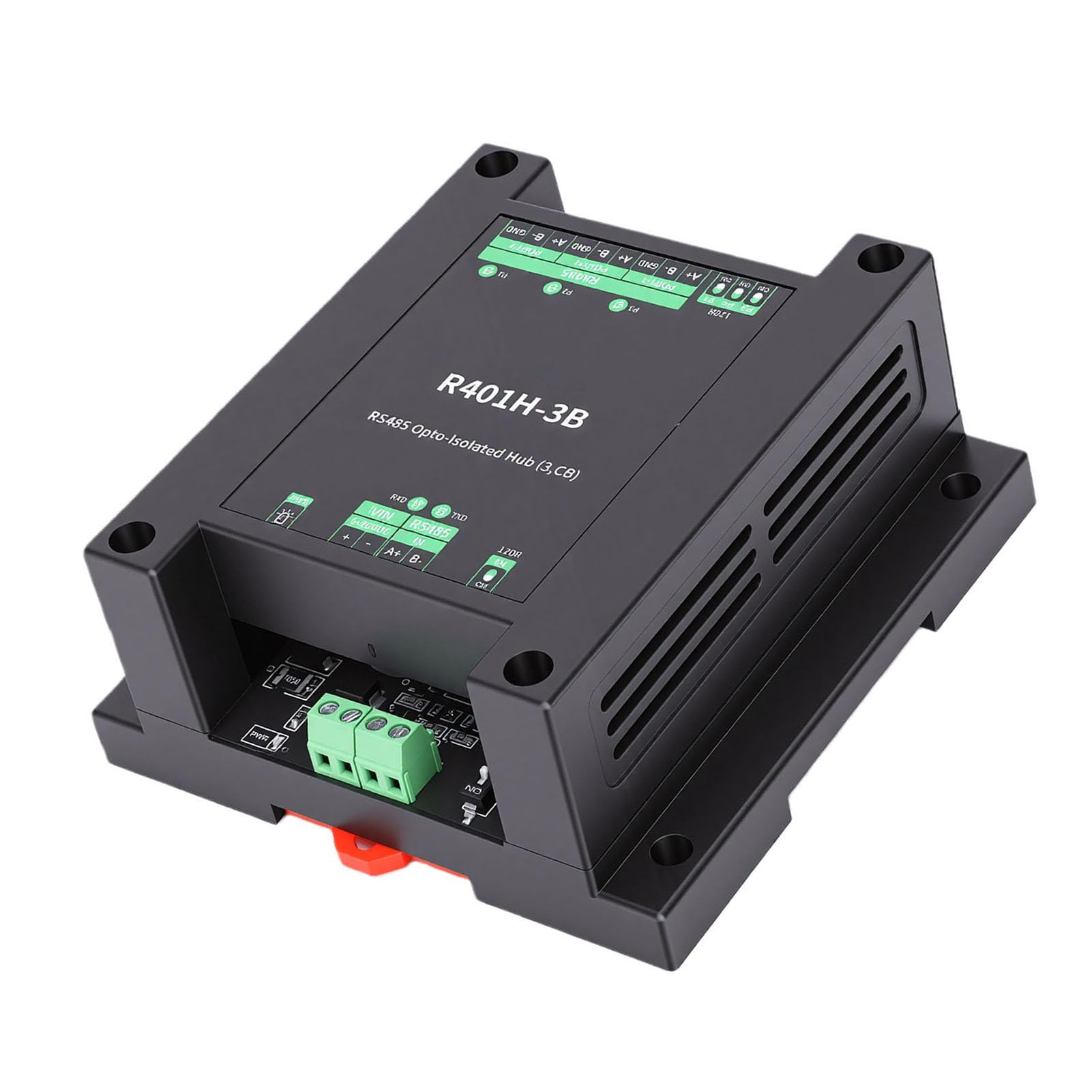 SIXRUN 485 Opto Isolé Hub, Connexion à Bornier 3,5 Mm, 32 Nœuds