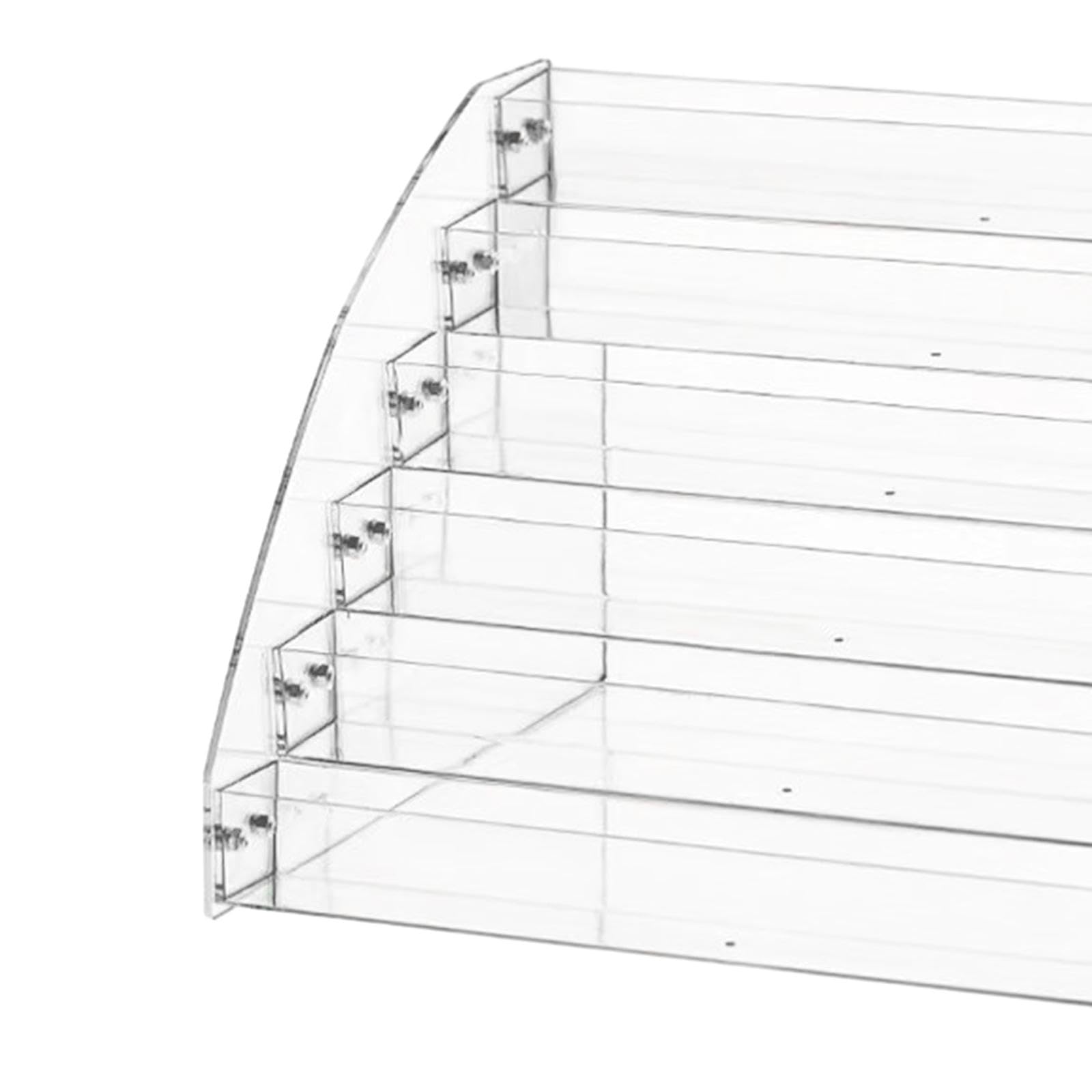 Qianly Porte-cartes de Visite Support de Cartes de Visite Organisateur de Nom Distributeur Acrylique Multi-niveaux Transparent Facile à Assembler Adapté Aux, 6 niveaux