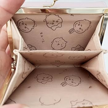 Amazon.co.jp: ちいかわ 口金財布 4個模様 うさぎ がま口コイン