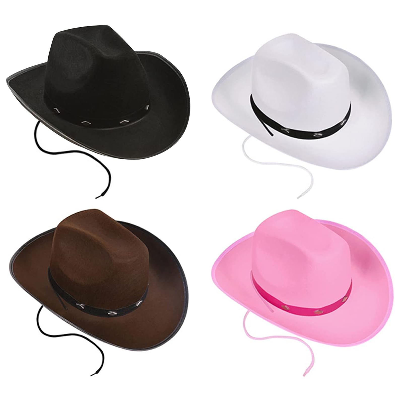 Comforso 2 Sztuki, Teksański Kapelusz Kowbojski dla Dorosłych, Fantazyjne Akcesoria Imprezowe, Czapka Outdoorowa, Dziki Zachód, Wiejski Zachodni Farmer, Western