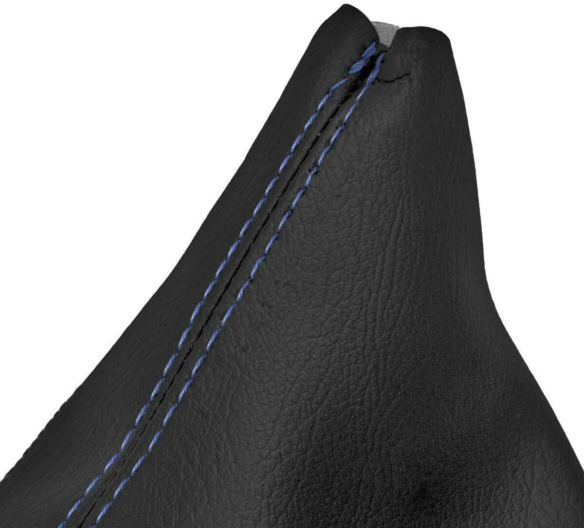 Emegency Brake Boot Cover Leather Compatible with BMW E90 2005-2013 Blue Stitch