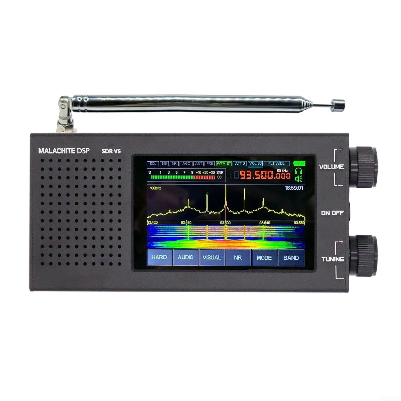SPORTARC Funkempfänger V5 Malachit für DSP 1.10d mit optionalem Brett AM CW SSB NFM WFM, 1401952443