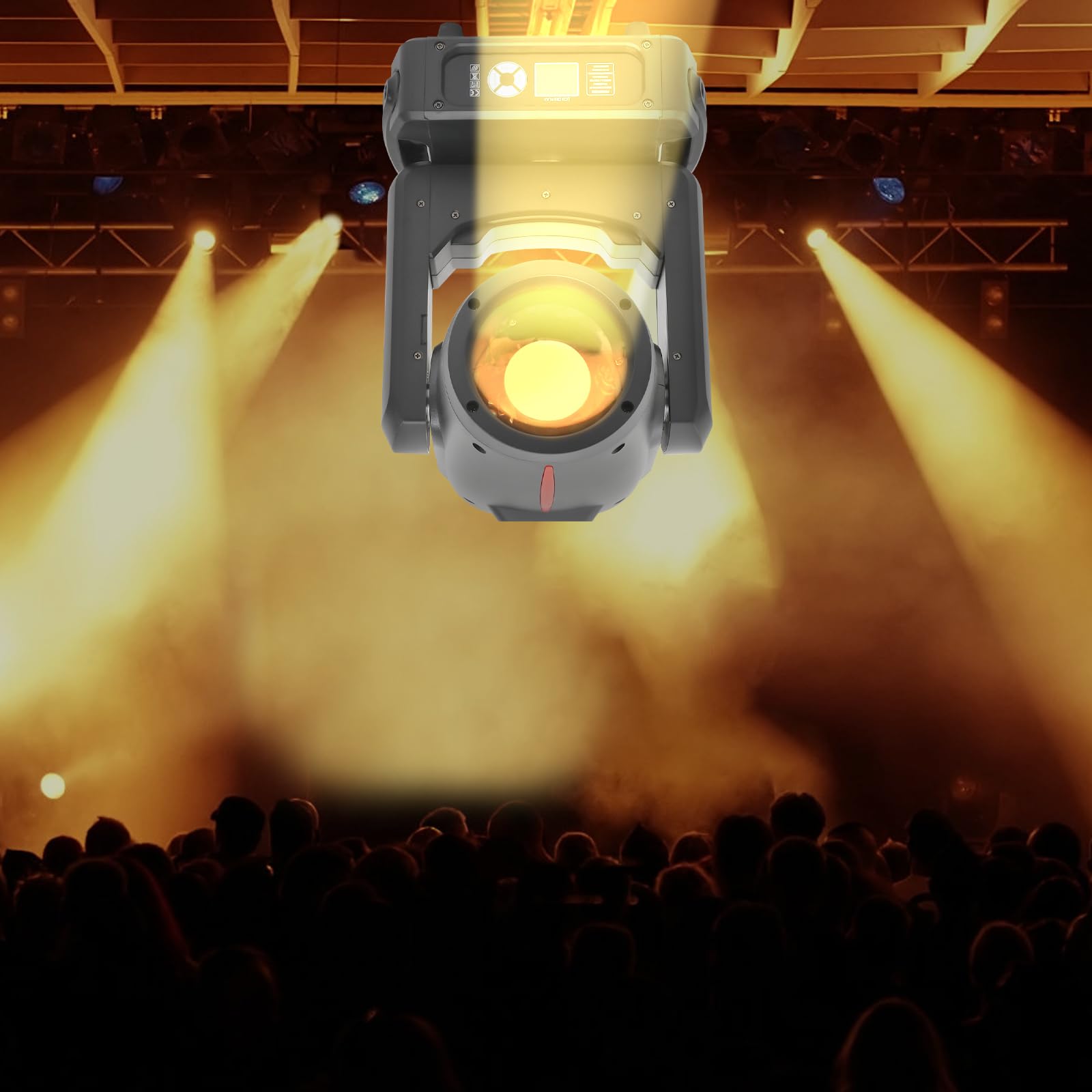 295W Moving Head Beam Light RGBW LED DMX512 - Foco de escenario con 5 efectos de luz para discoteca, fiesta, boda, baile