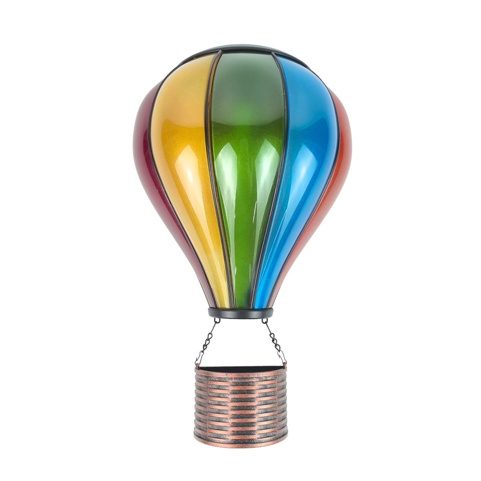 Primus No.PT6124 Hot Air Balloon Wall Mounted Solar Powered LED Light Up Garden Use