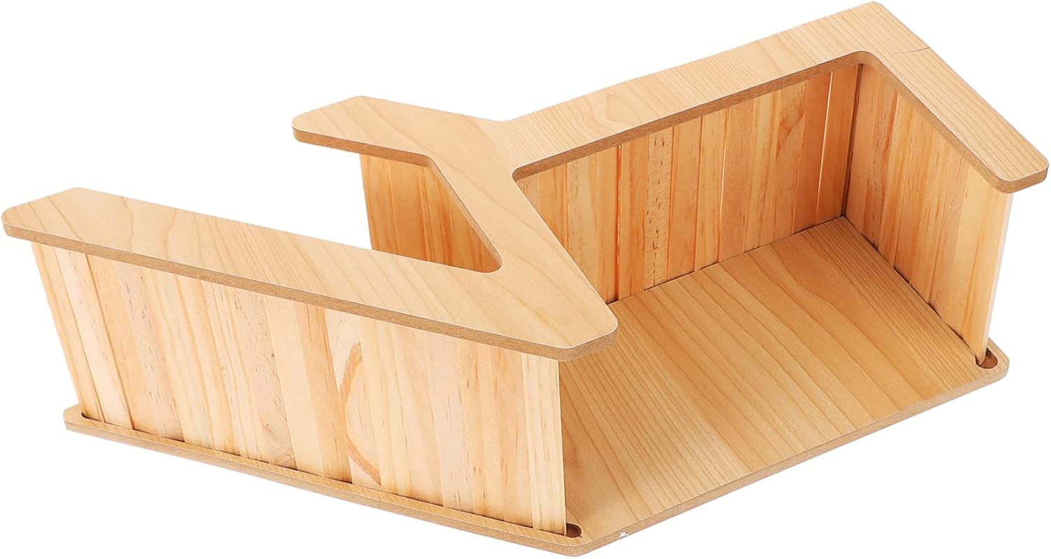 Toyvian Wooden Hamster Hideout House for Small Animals Safe and Cozy Guinea Pig Squirrel and Rat Habitat for Resting and Exploring Rustic Design for Pet Enclosure Decor
