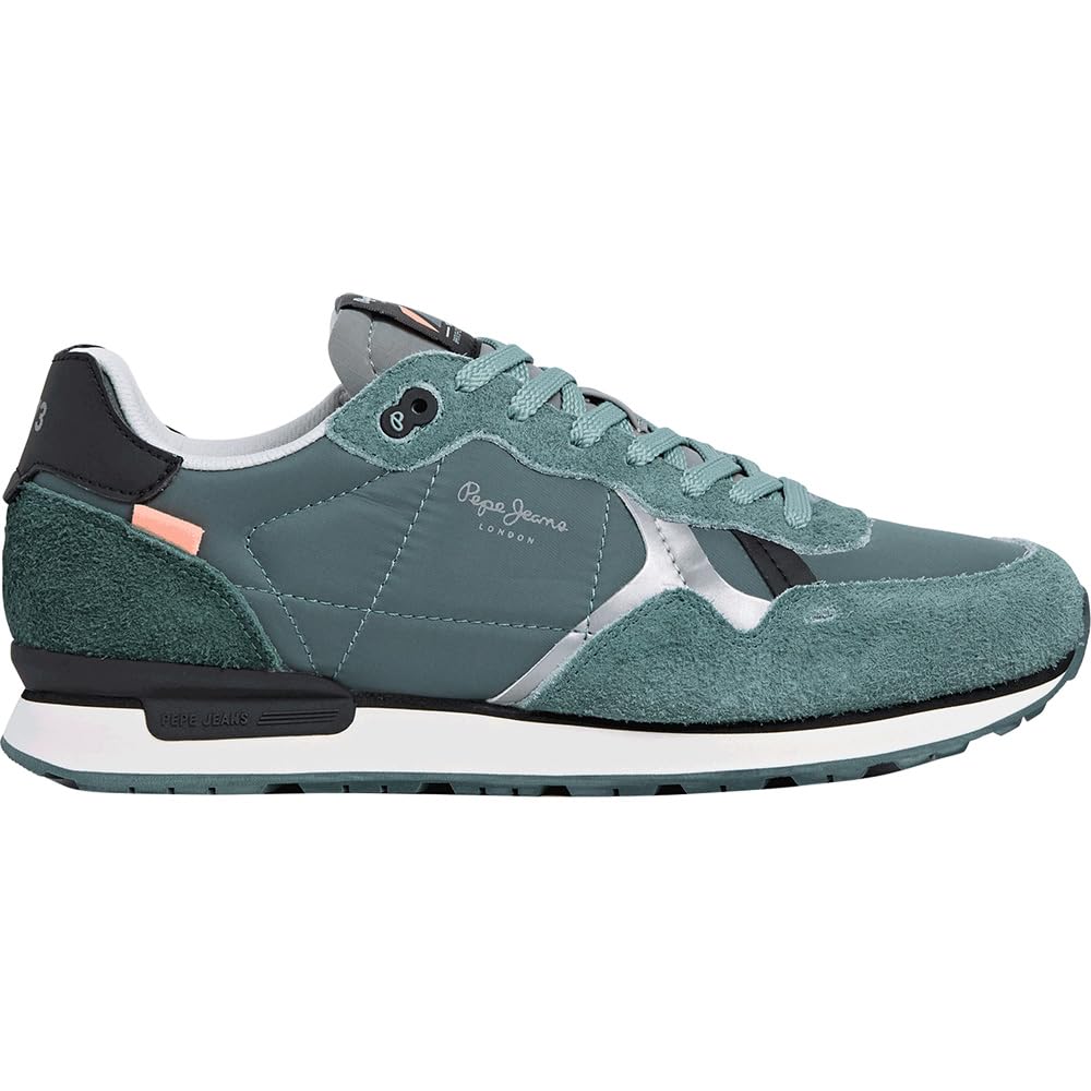 Pepe Jeans Men's BRIT Flyer M Sneak, Green (Casting Green), 11 UK