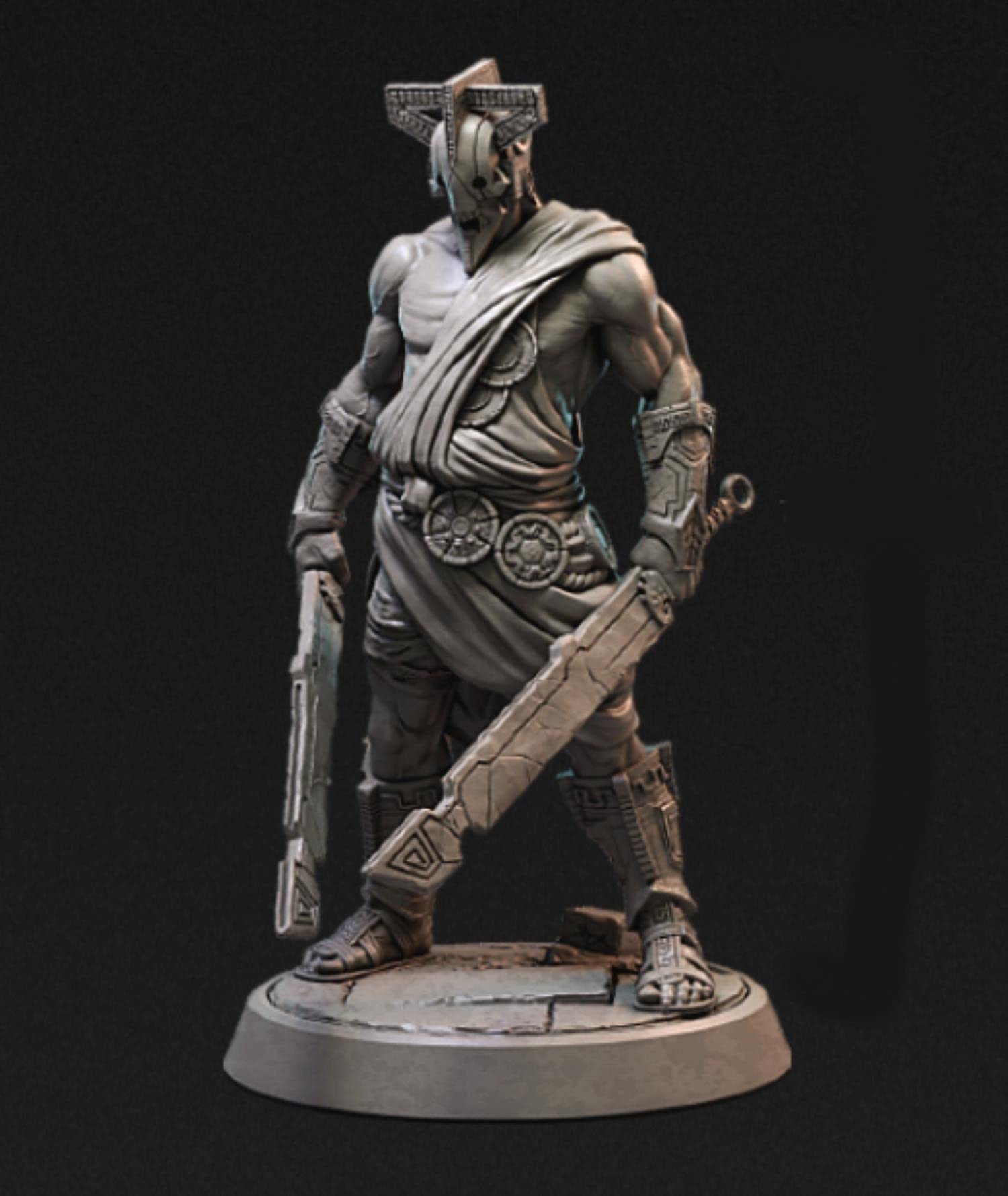 ZHANGJING Kits de Modelos de Resina de 1/24, 75mm, 1/18, 100mm, Figura de Guerrero no Muerto sin Montar, RA-473 sin Pintar