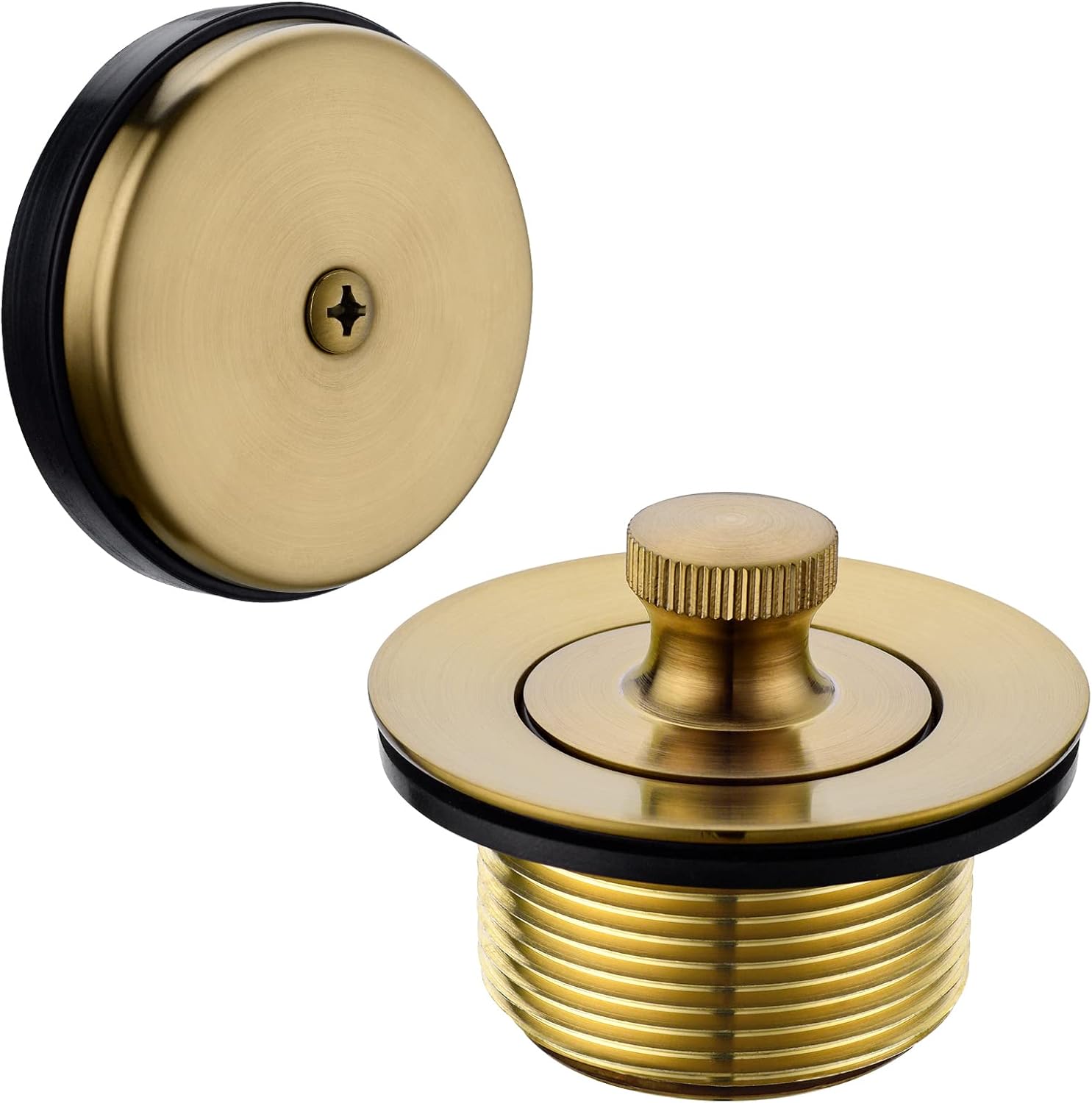 Amazon.com: BESTILL Bathtub Drain Kit and Overflow Faceplate, Champagne ...